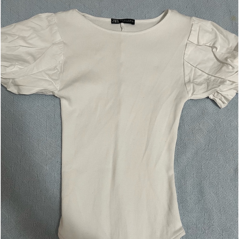 ZARA puff sleeve BodySuit
